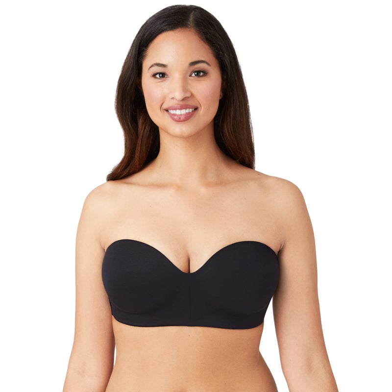 Wacoal Womens Staying Power Wire Free Strapless Convertible Bra, Black, 38D - Image 1